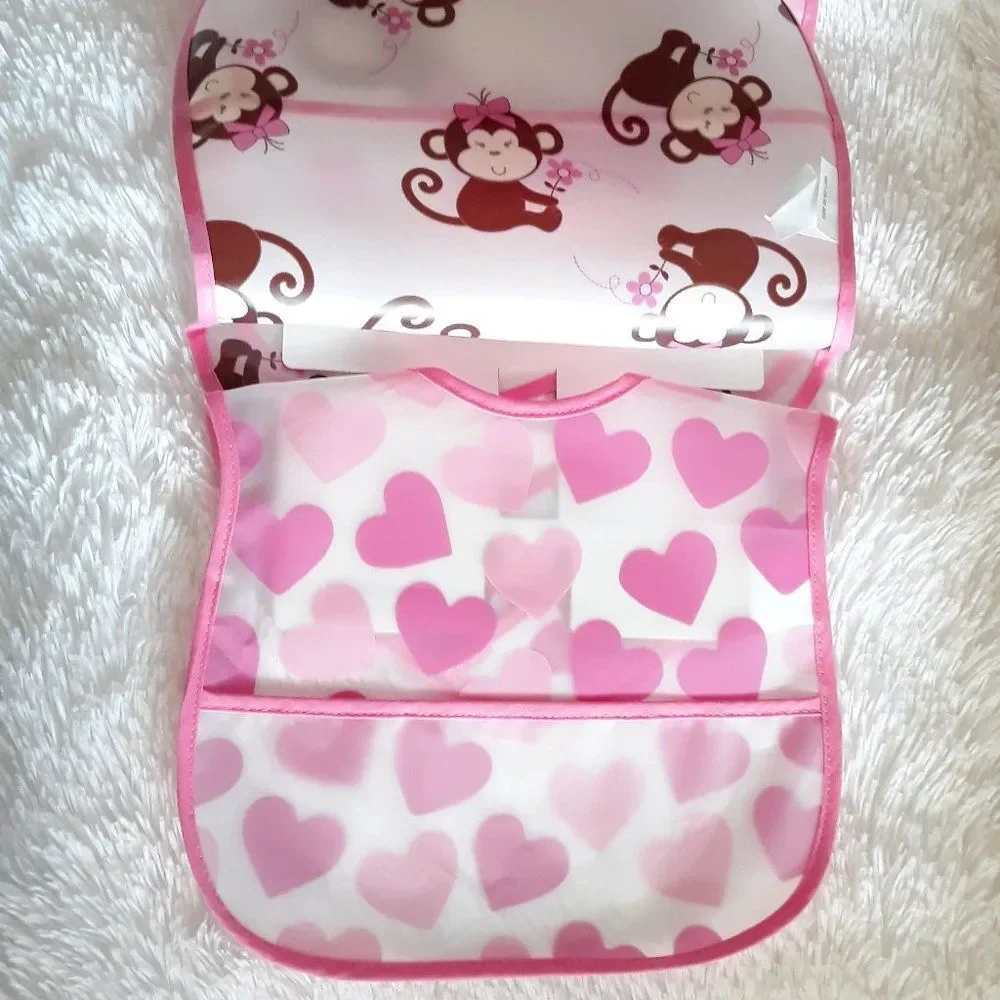 Little Me 3 pk - Toddler Bibs with Crumb Catcher ~ NEW!!!